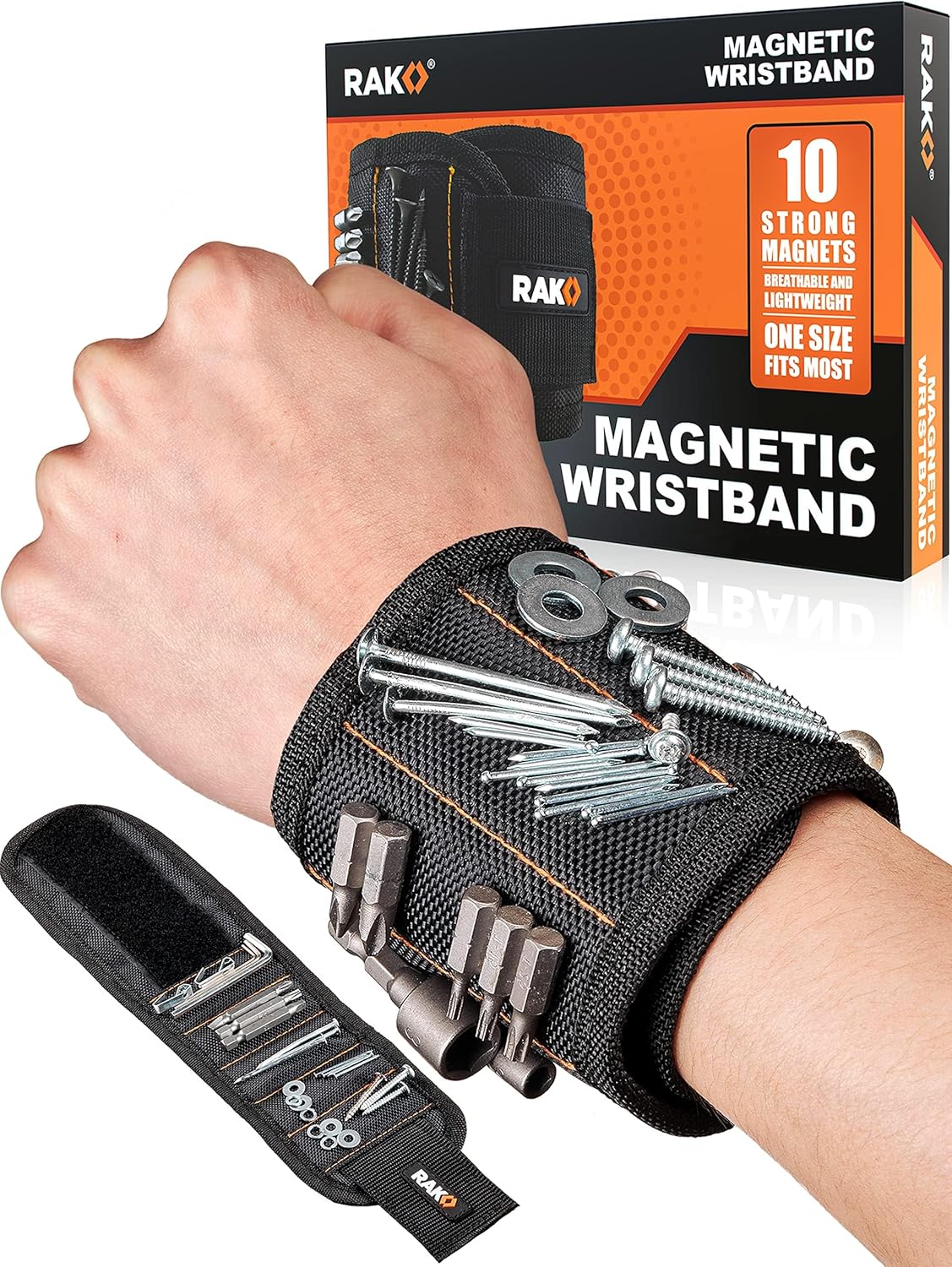 RAK Magnetic Wristband Gifts for Men - Premium Tool Belt for Holding Screws Nail...