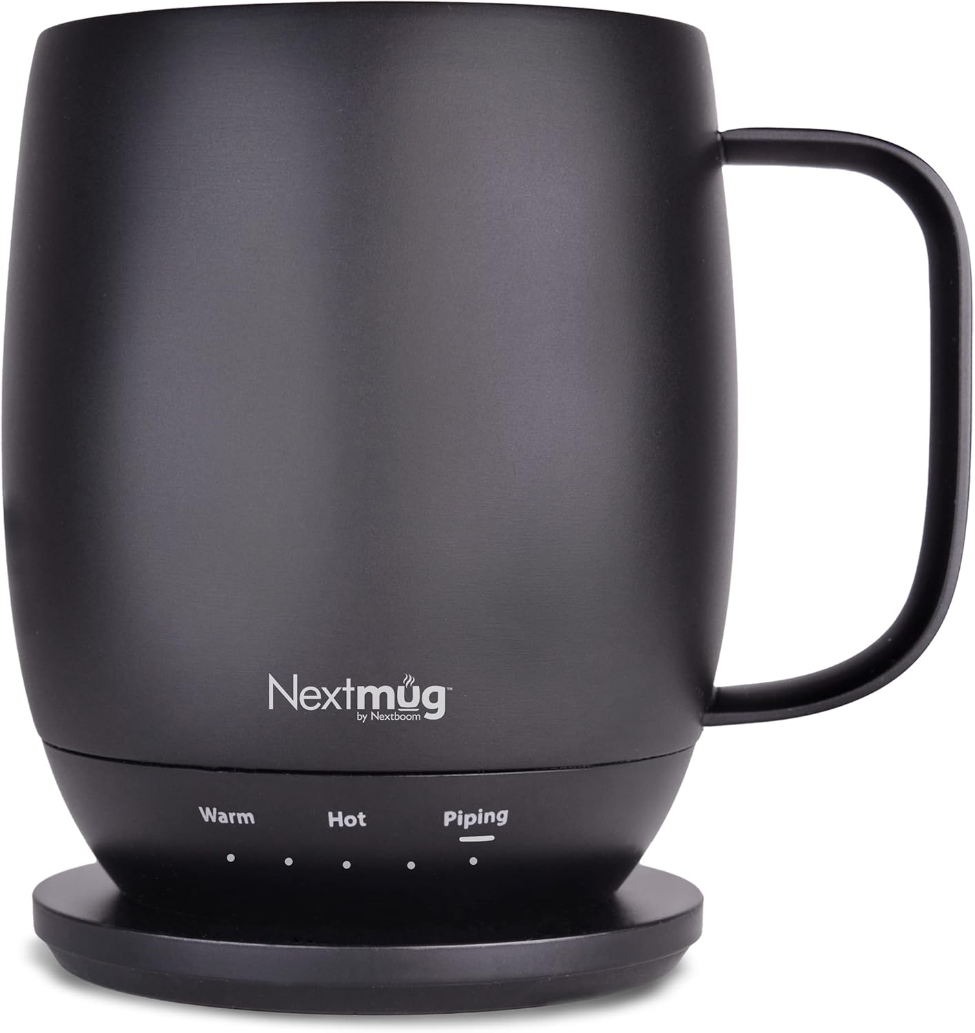 Nextmug - Temperature-Controlled, Self-Heating Coffee Mug (Black - 14 oz.) 14 Ou...