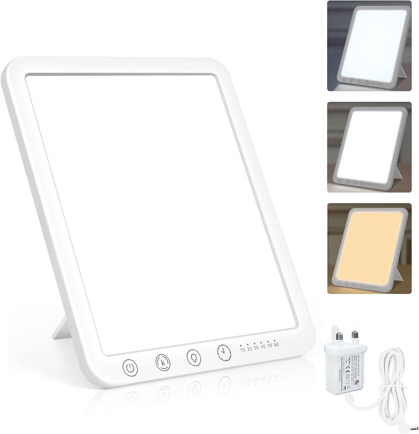 SAD Lamp - 15000 Lux Light Therapy with 3 Color Temperature, 6 Timer, Memory Fun...