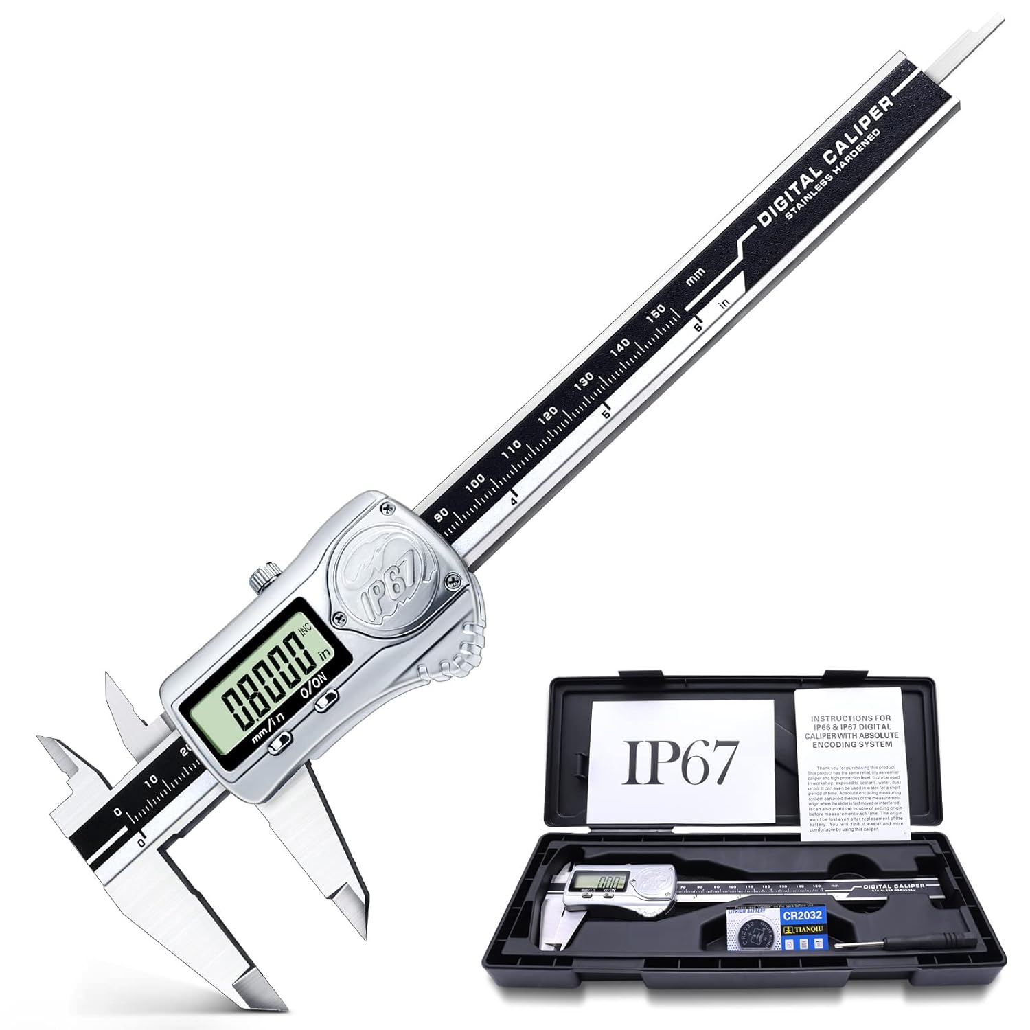High-Quality Kynup IP67 Waterproof Digital Caliper, Exceptional Calipers Measuri...