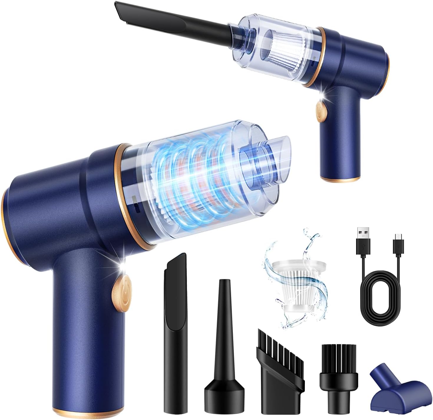 KMM Handheld Car Vacuum Cleaner, 9000Pa Vacuum Cleaner and Air Duster, 120W High...