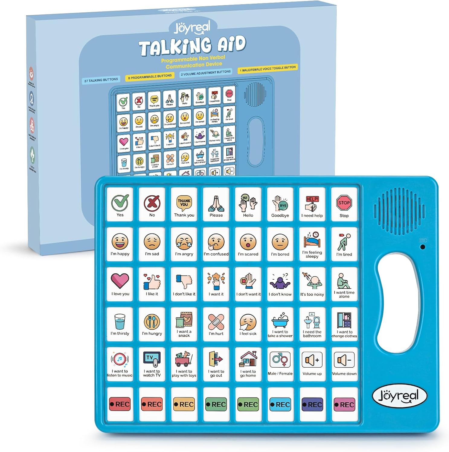 AAC Device for Autism, Joyreal Non Verbal Communication Tools for Speech Therapy...