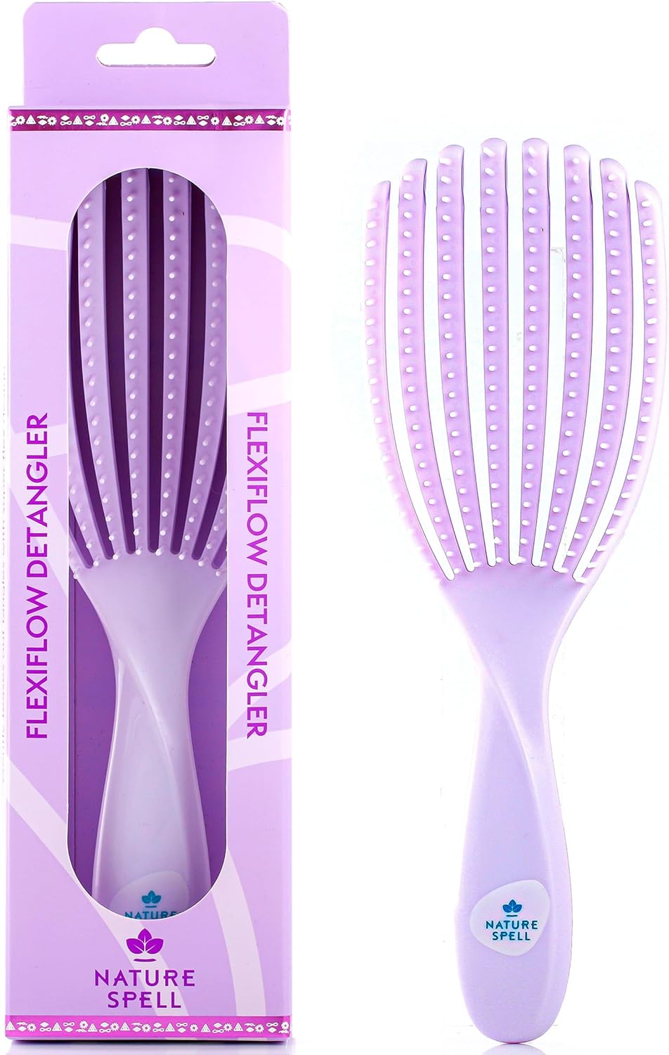 Unique Nature Spell FlexiFlow Detangling Hair Brush, Special Hair Brush with Fle...