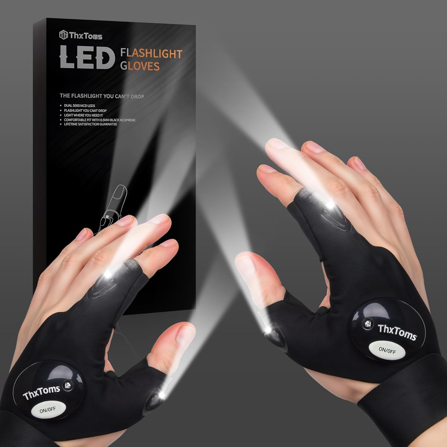 Perfect ThxToms Christmas Gifts, Illuminating LED Gloves for Fishing Enthusiasts...