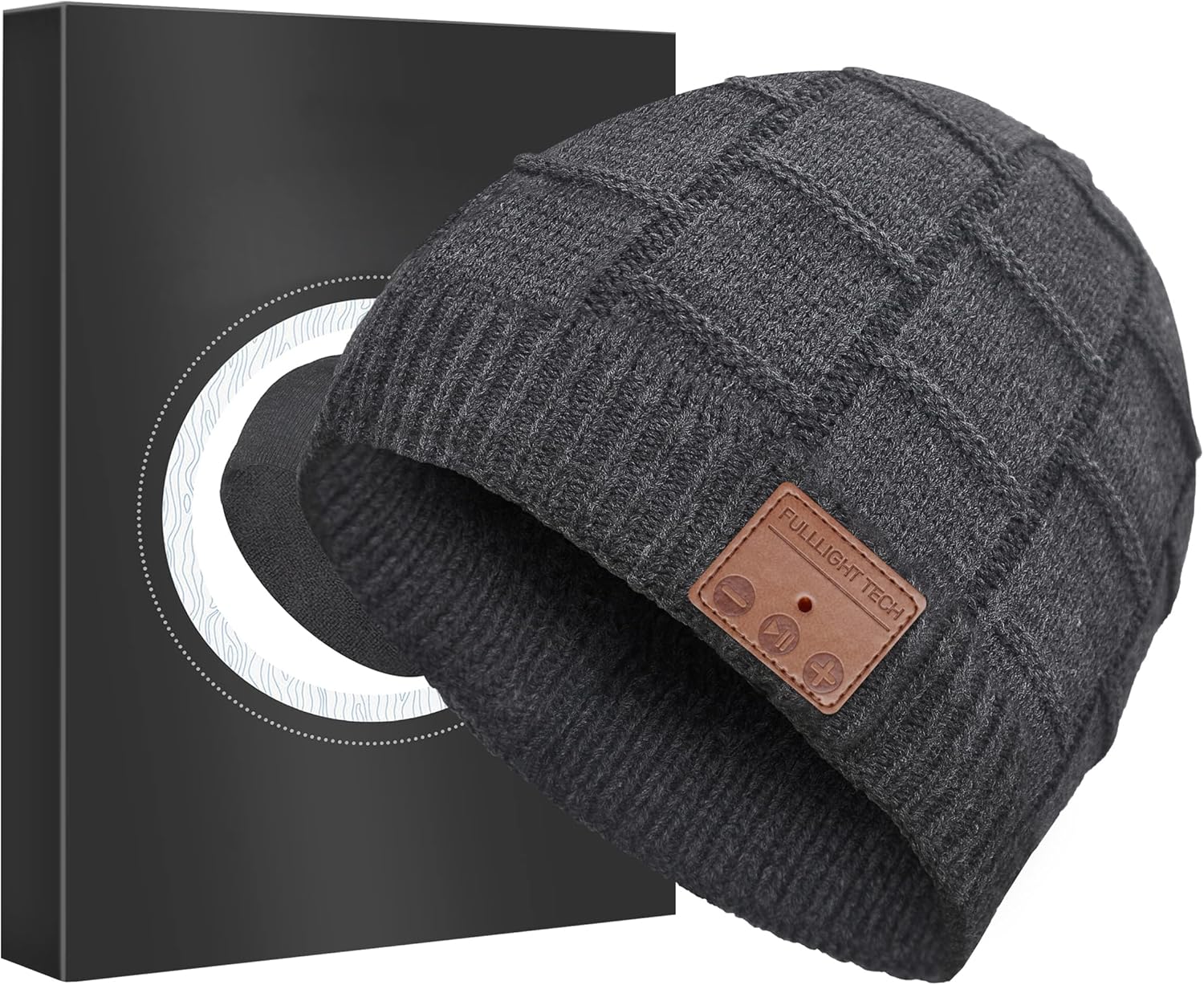 Bluetooth Beanie Hat,Upgraded Hat Headphones Headset Winter Music Hat Knit Runni...