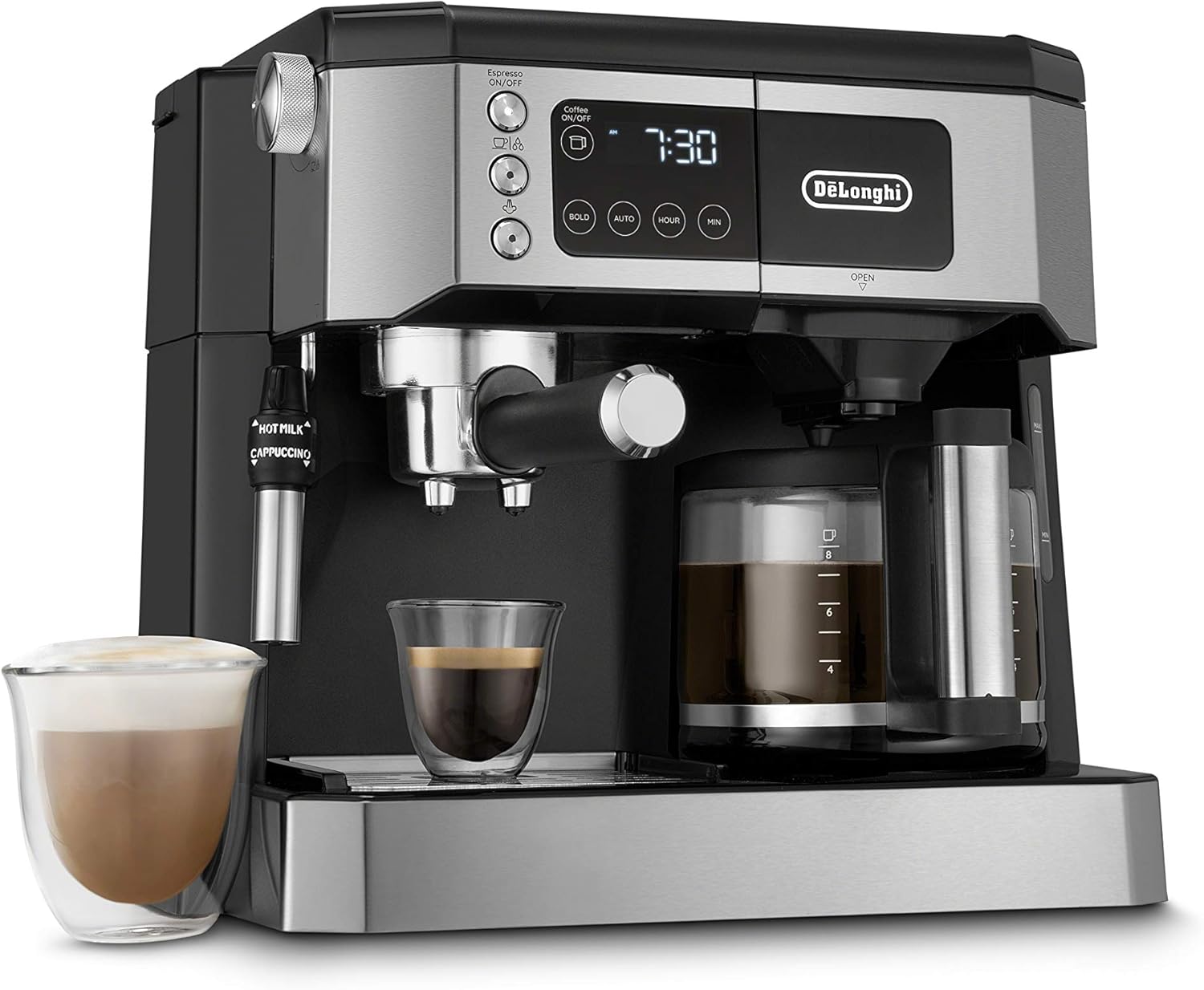De'Longhi UPGRADED All-in-One Combination Coffee Maker & Espresso Machine + Adva...
