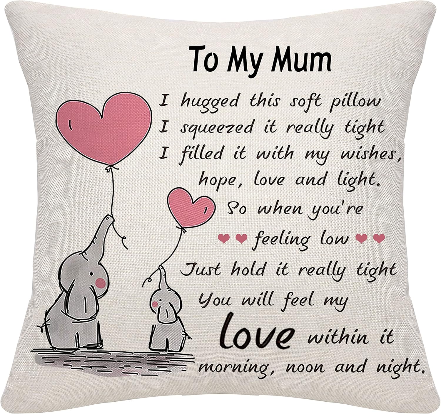 Mum Gifts from Daughter Son Mom Mum Mother Mama Throw Pillow Cover Cushion Case...