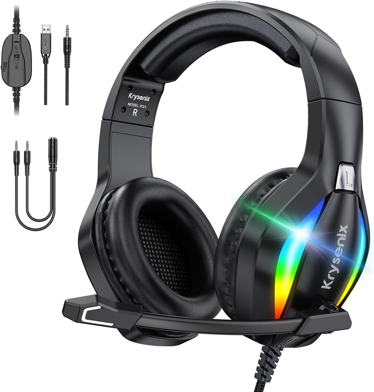 PG1 Gaming Headset, Special Wired Gaming Headphones for PS4, PS5, PC, Xbox, Swit...