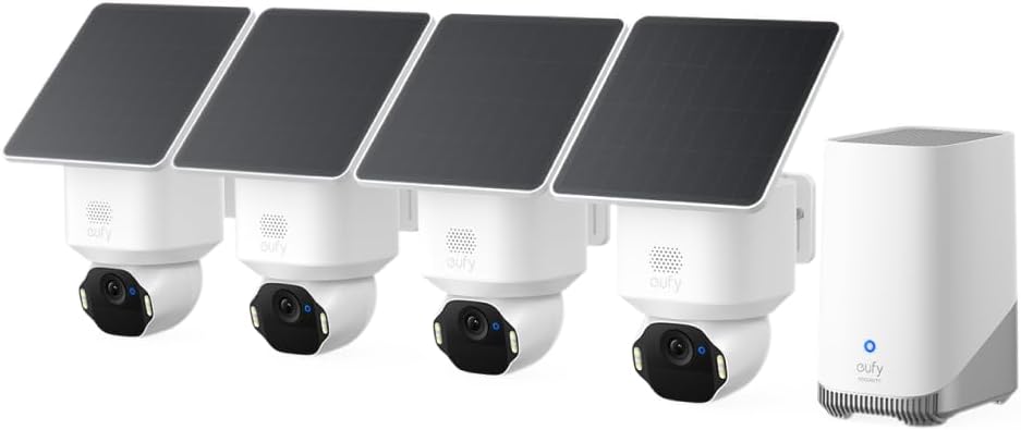 High-Quality eufy Security SoloCam E42 4-Cam Kit,...