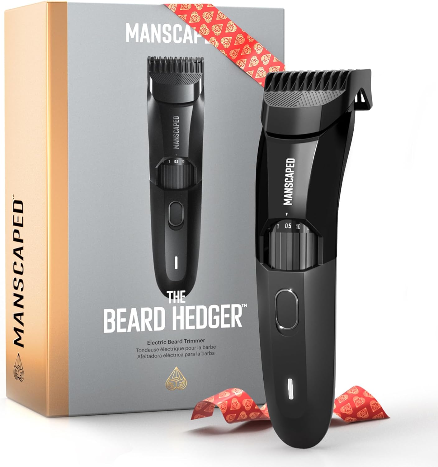 MANSCAPED® The Beard Hedger® Premium Men's Beard Trimmer, 20 Length Adjustable B...