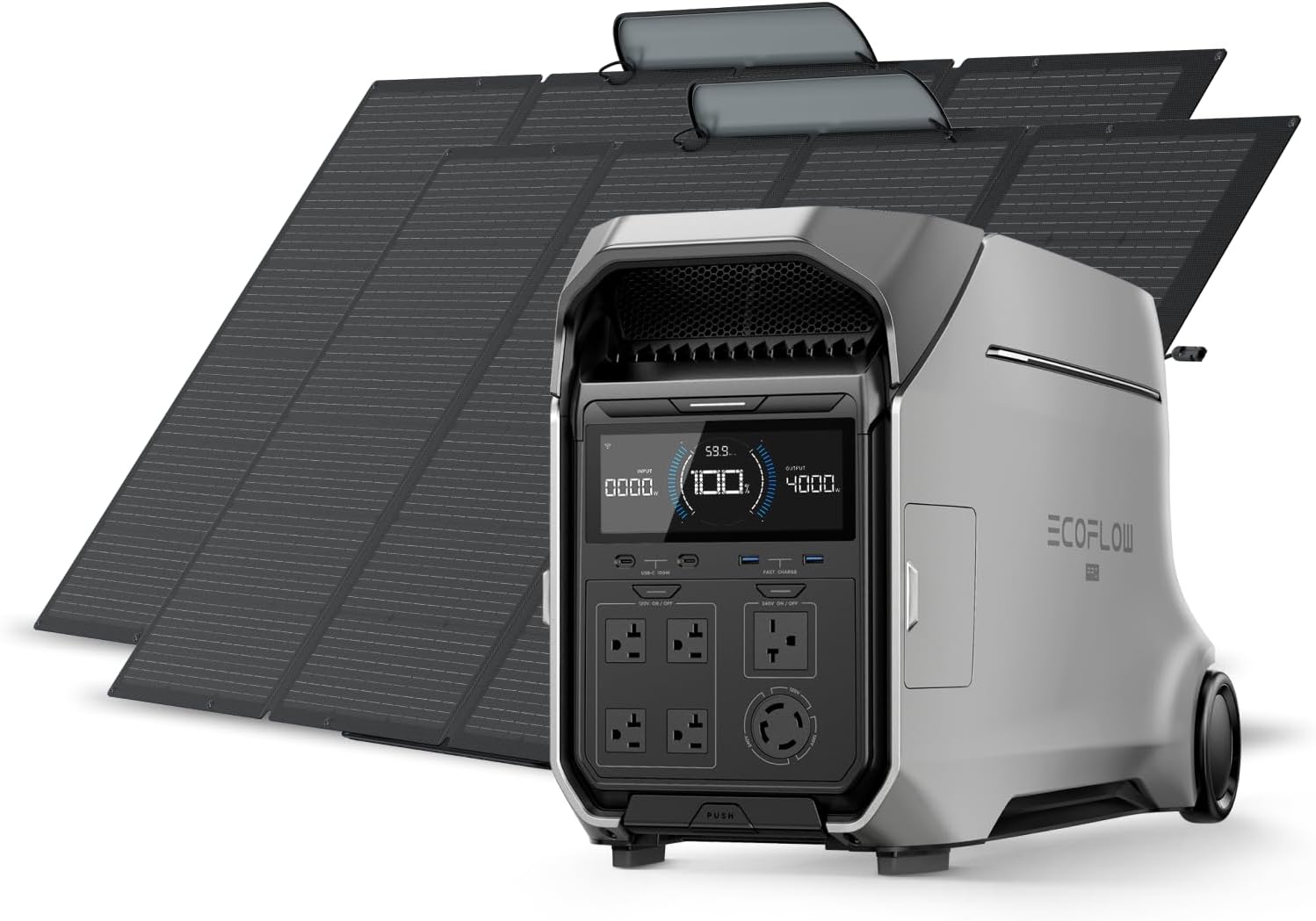 EF ECOFLOW Solar Generator 4096Wh DELTA Pro 3 with...