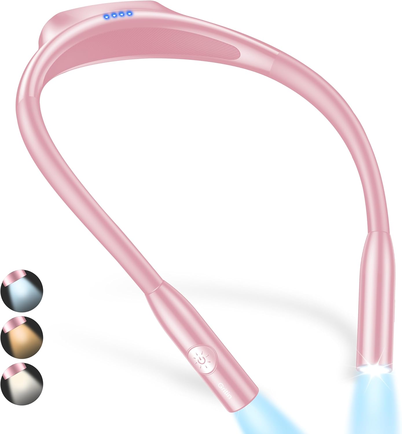 Gritin Neck Reading Light, Special Book Light Lamp with Rechargeable Features, I...