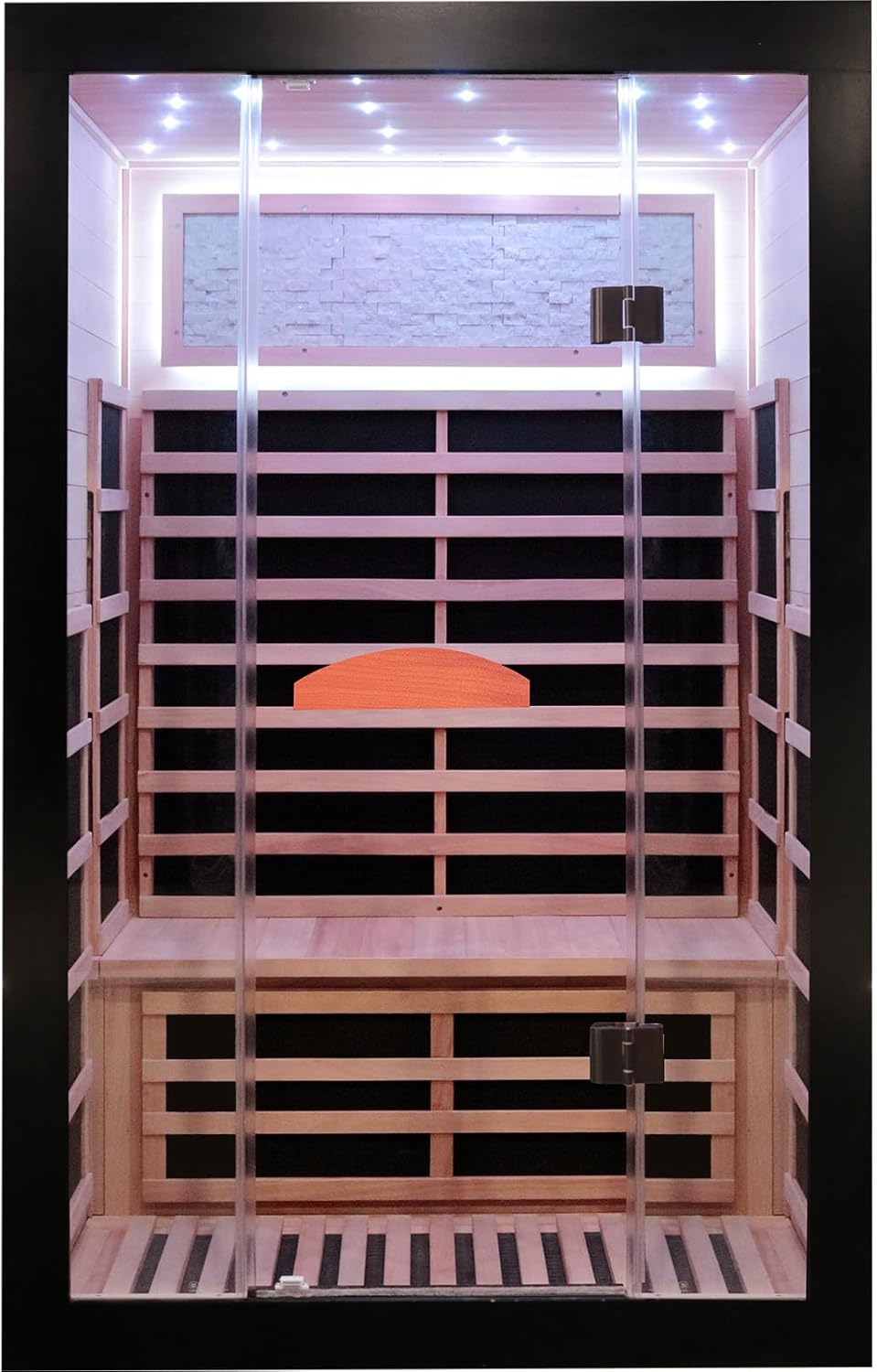 Premium Infrared Sauna, Luxurious Wooden Saunas for Home Spa, High-Quality Indoo...