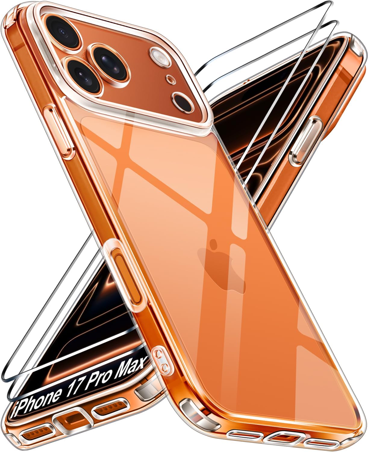 ivoler Clear Case for iPhone 17 Pro Max, Full Came...