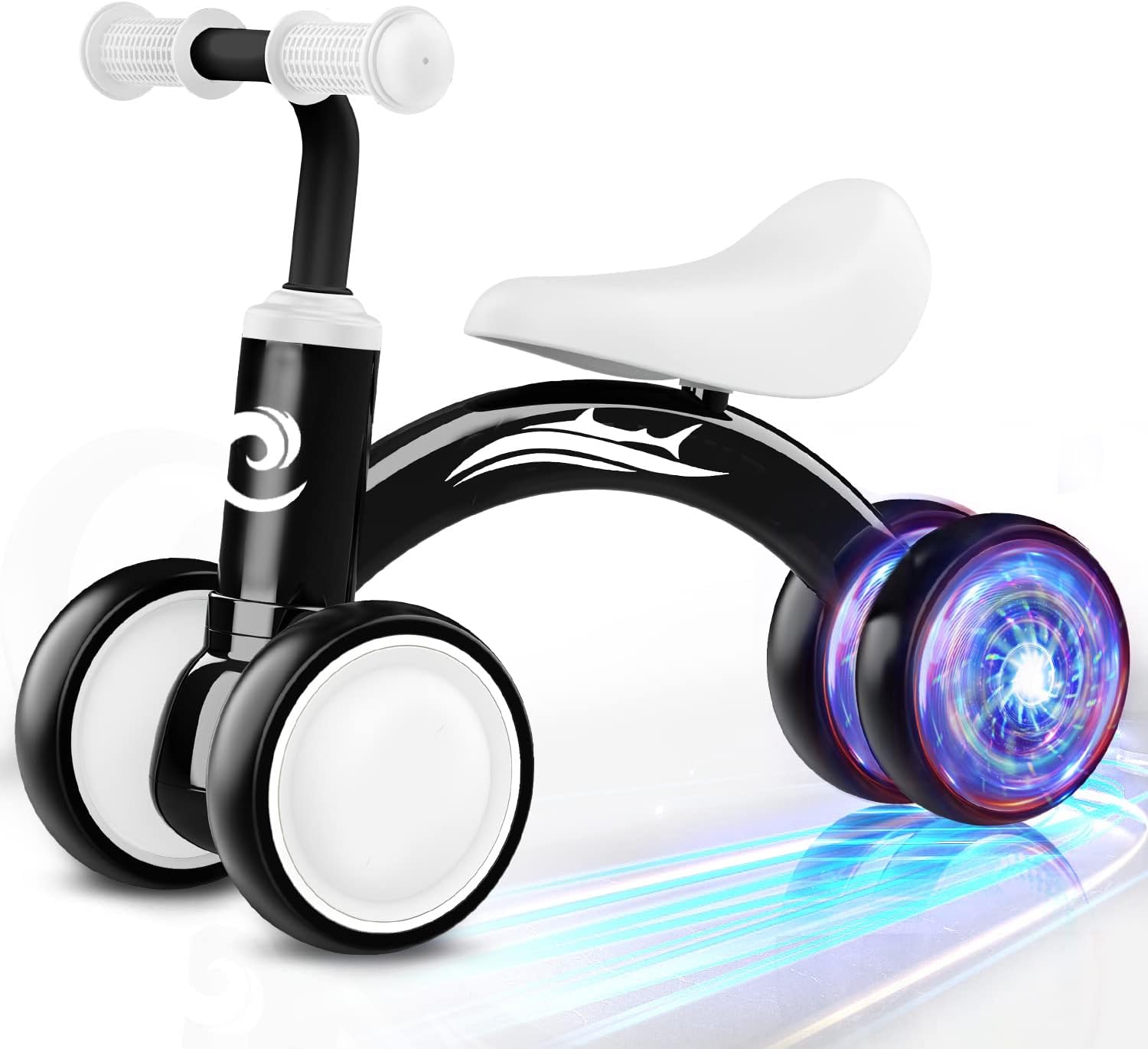 Colorful Lighting Baby Balance Bike Toys for 1 Year Old Boy Gifts, 10-36 Month T...