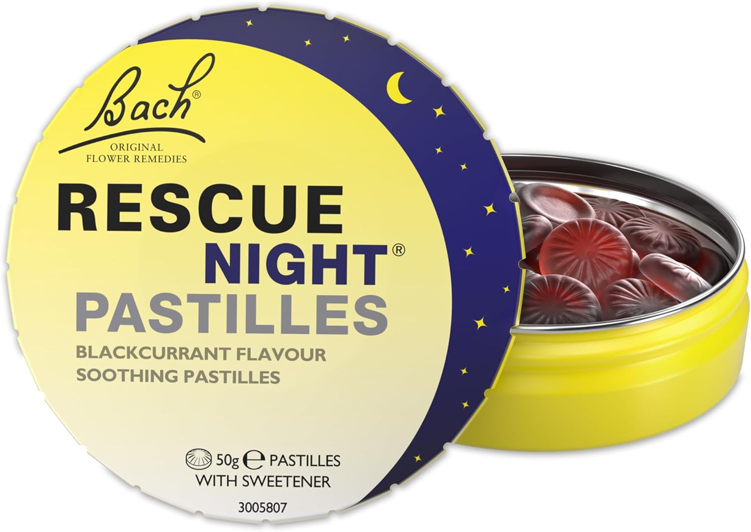 Rescue Night Pastilles | BlackcurrantFlavoured | Natural BedtimeSupport | Bach™...