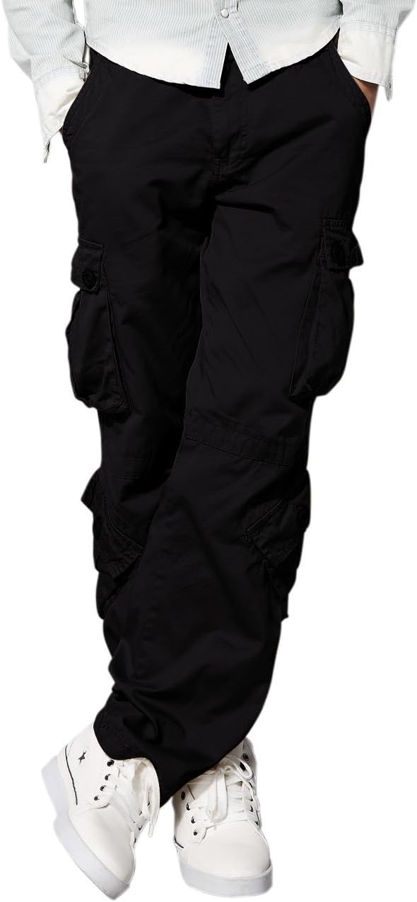 Match Men's Wild Cargo Pants 32 Black
