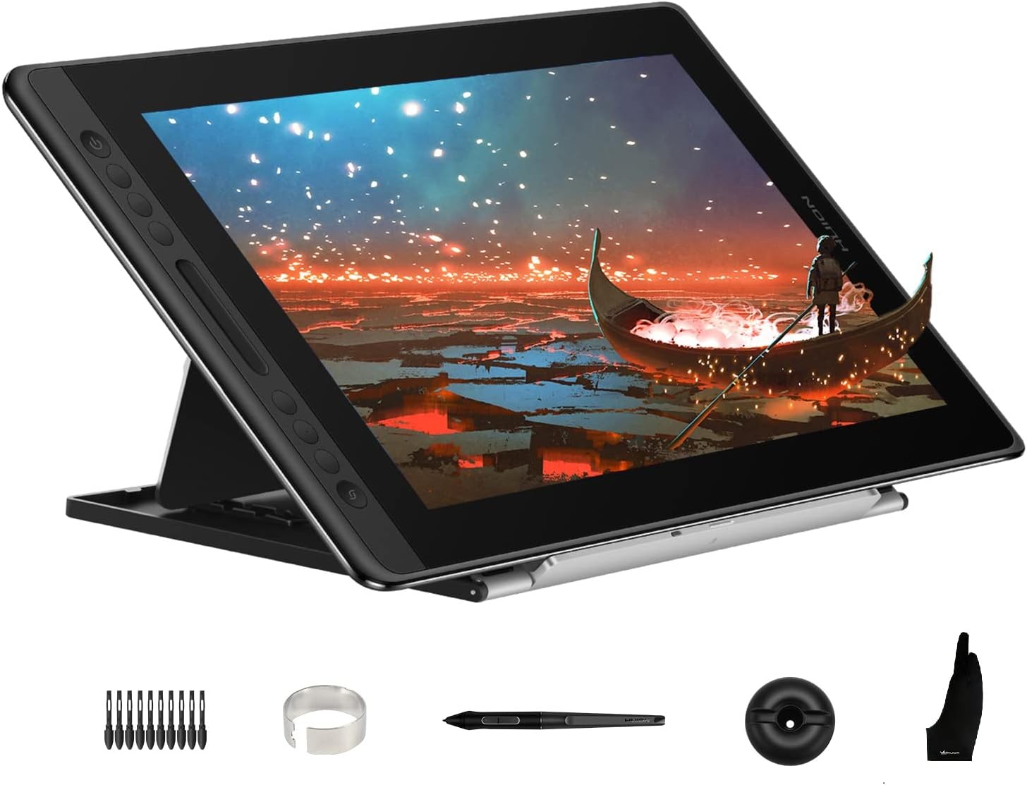 HUION KAMVAS Pro 16 Drawing Tablet with Screen, 15.6 inch Pen Display Anti-Glare...