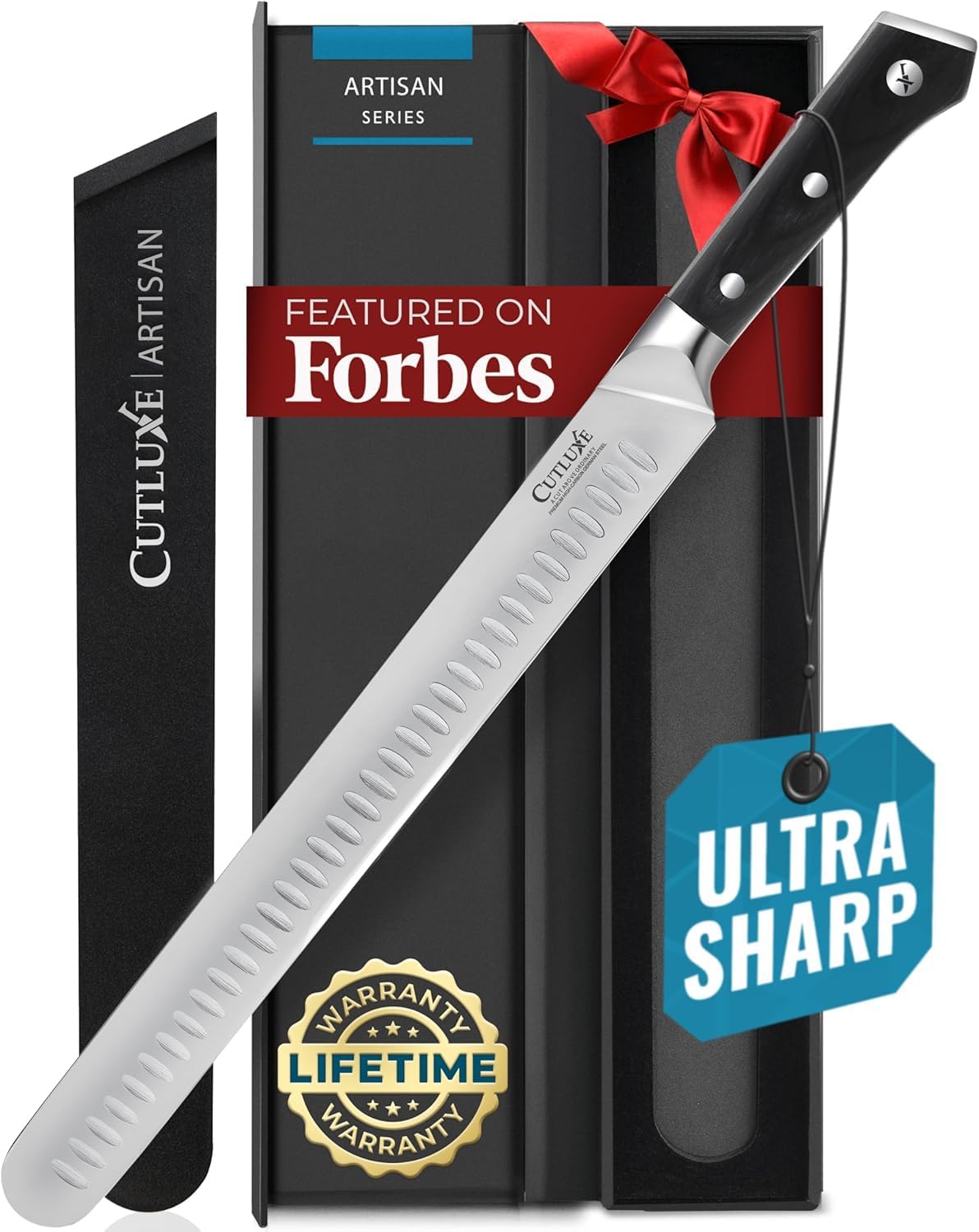 Cutluxe Brisket Knife – 12" Carving & Slicing Knife for Meat & BBQ – Razor Sharp...