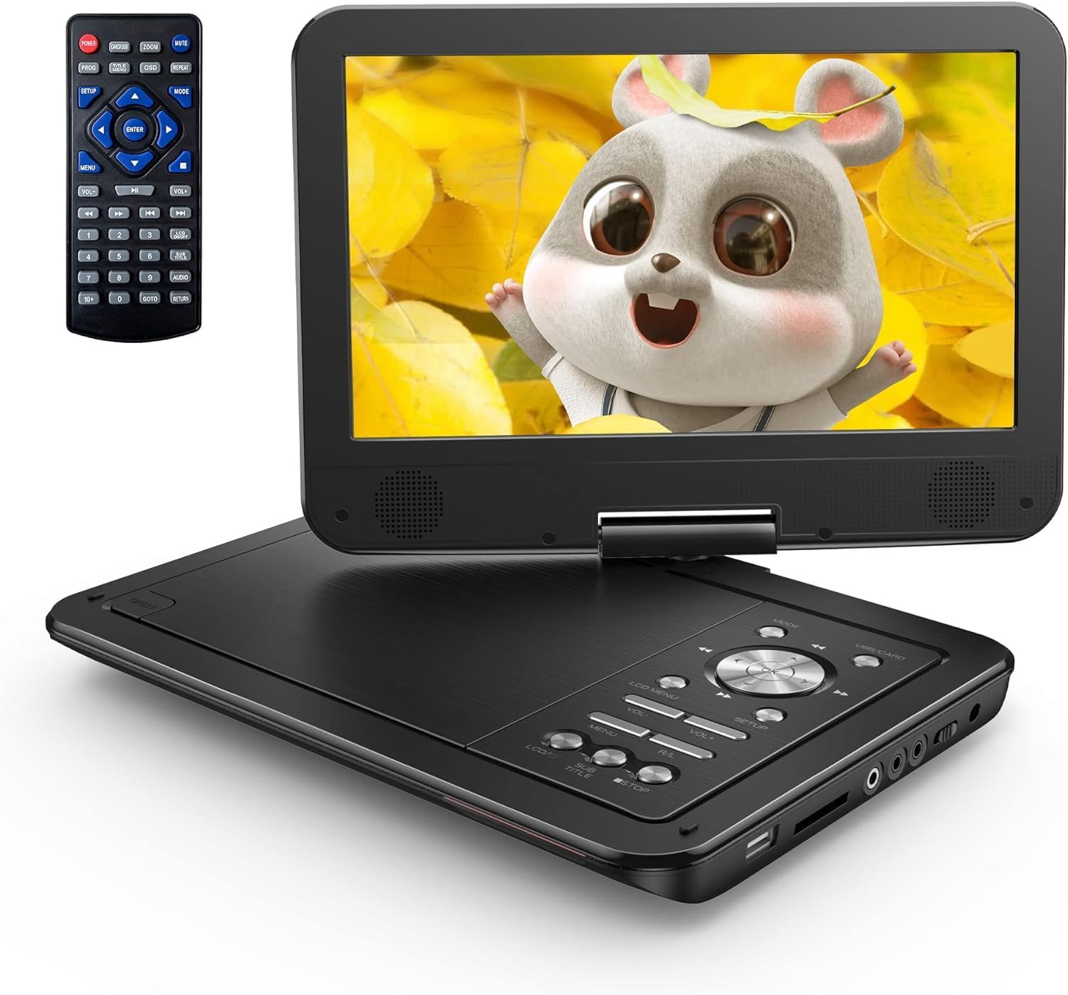 Yoton 12.5" Portable DVD Player with 10.5" HD Swivel Screen for Car and Kids, Bu...