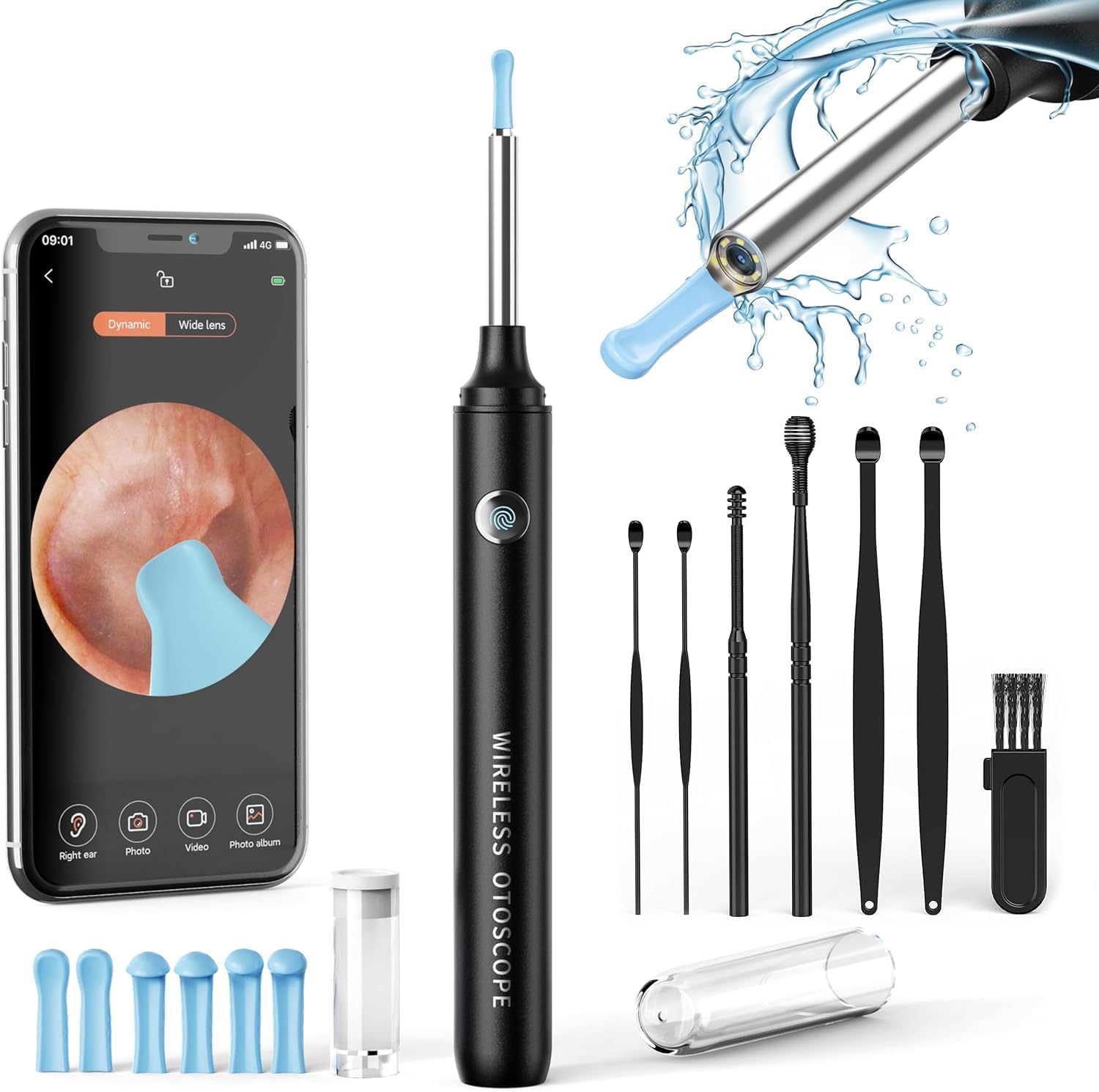 Ear Wax Removal Kit Camera, Hopefox 1080P Ear Cleaner Camera, WiFi Ear Camera Ot...