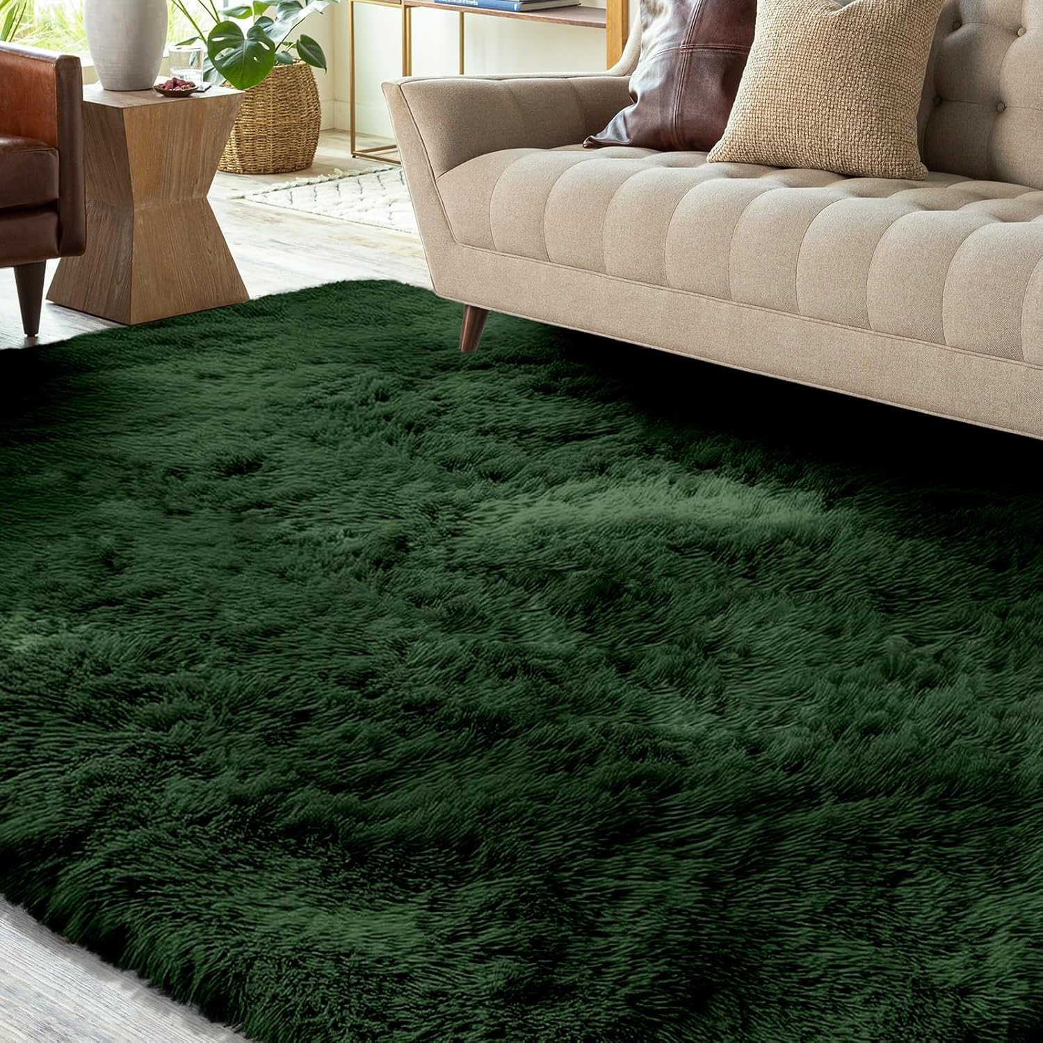 Soft Area Rugs, Special Plush Fluffy Bedroom Rug, Innovative Non-slip Shaggy Rug...