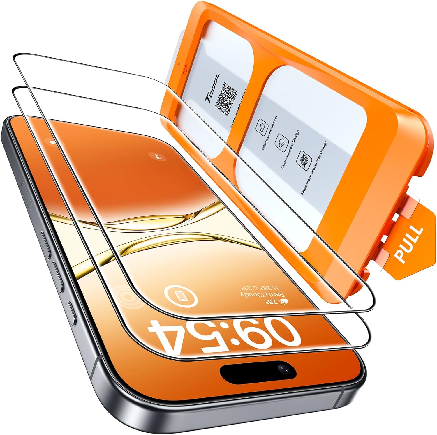 TOCOL for iPhone 17 Screen Protector 6.3 inch 9H H...