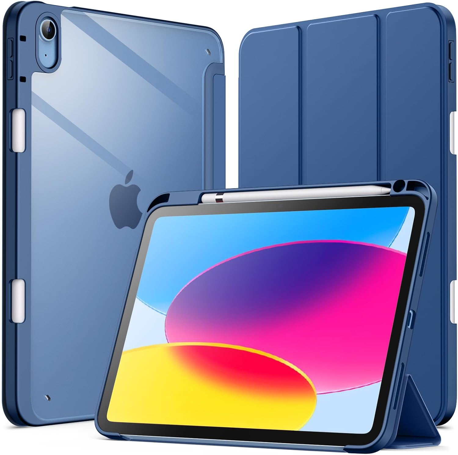 JETech Case for iPad, Special Tablet Cover with Pencil Holder, Innovative Clear...