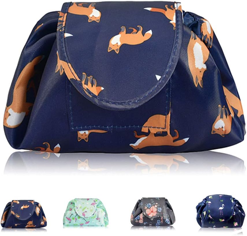 Lazy Drawstring Makeup Bags, Special Large Capacity Cosmetic Bag, Waterproof Por...