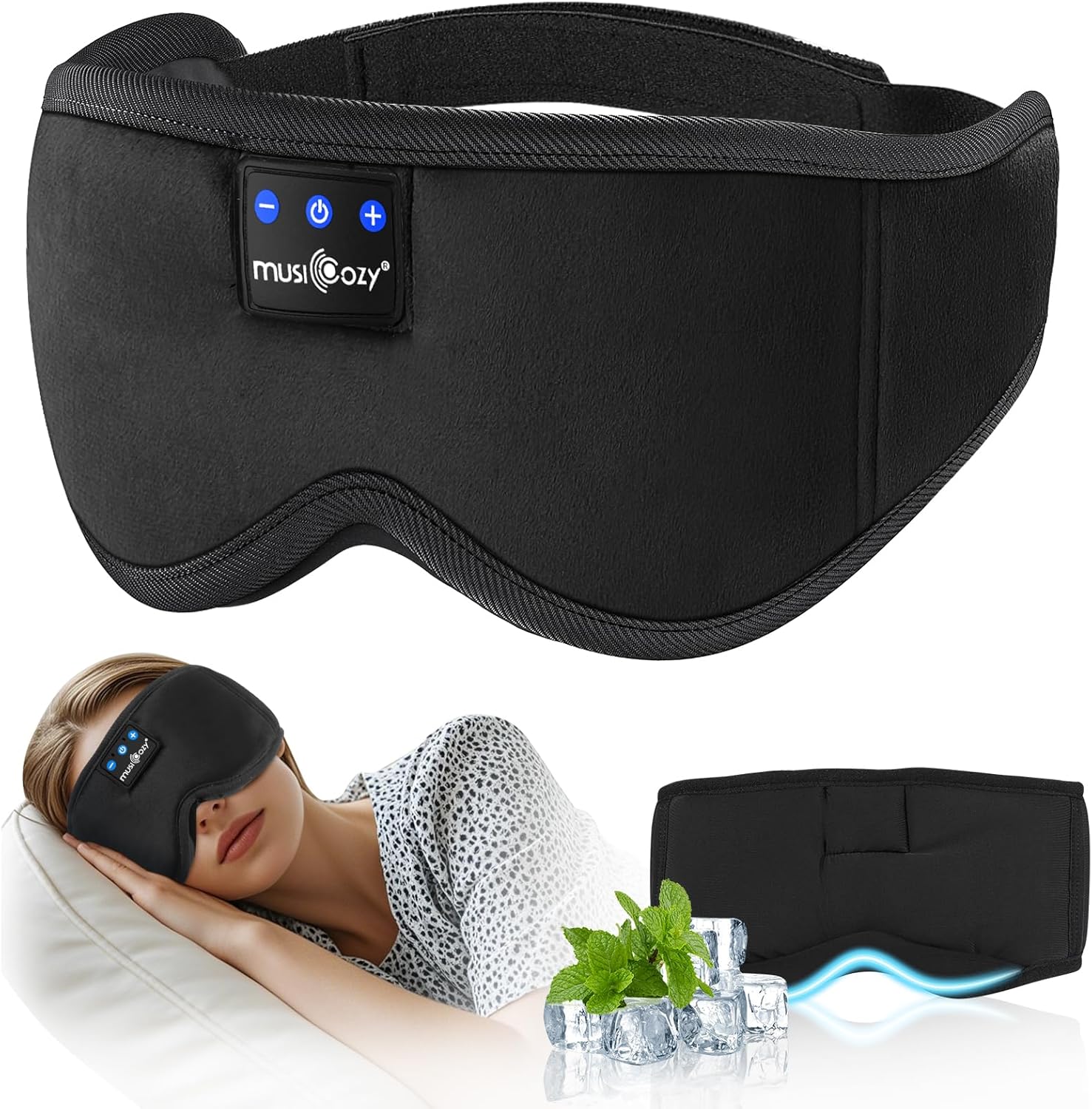 Top-rated MUSICOZY Bluetooth Sleep Mask, Premium Sleep Headphones With Bluetooth...
