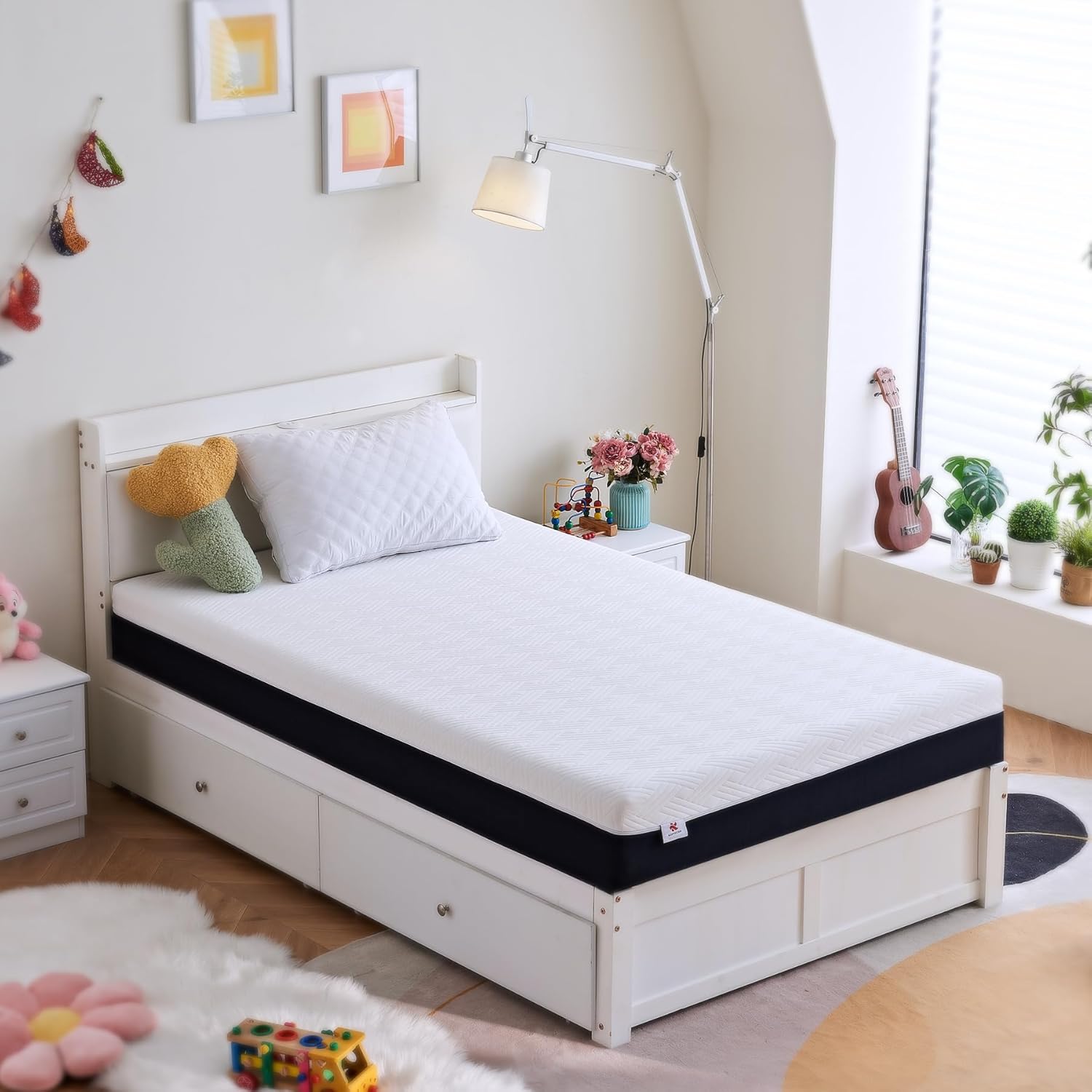 Twin Size Mattress, 6 Inch Gel Memory Foam Mattres...