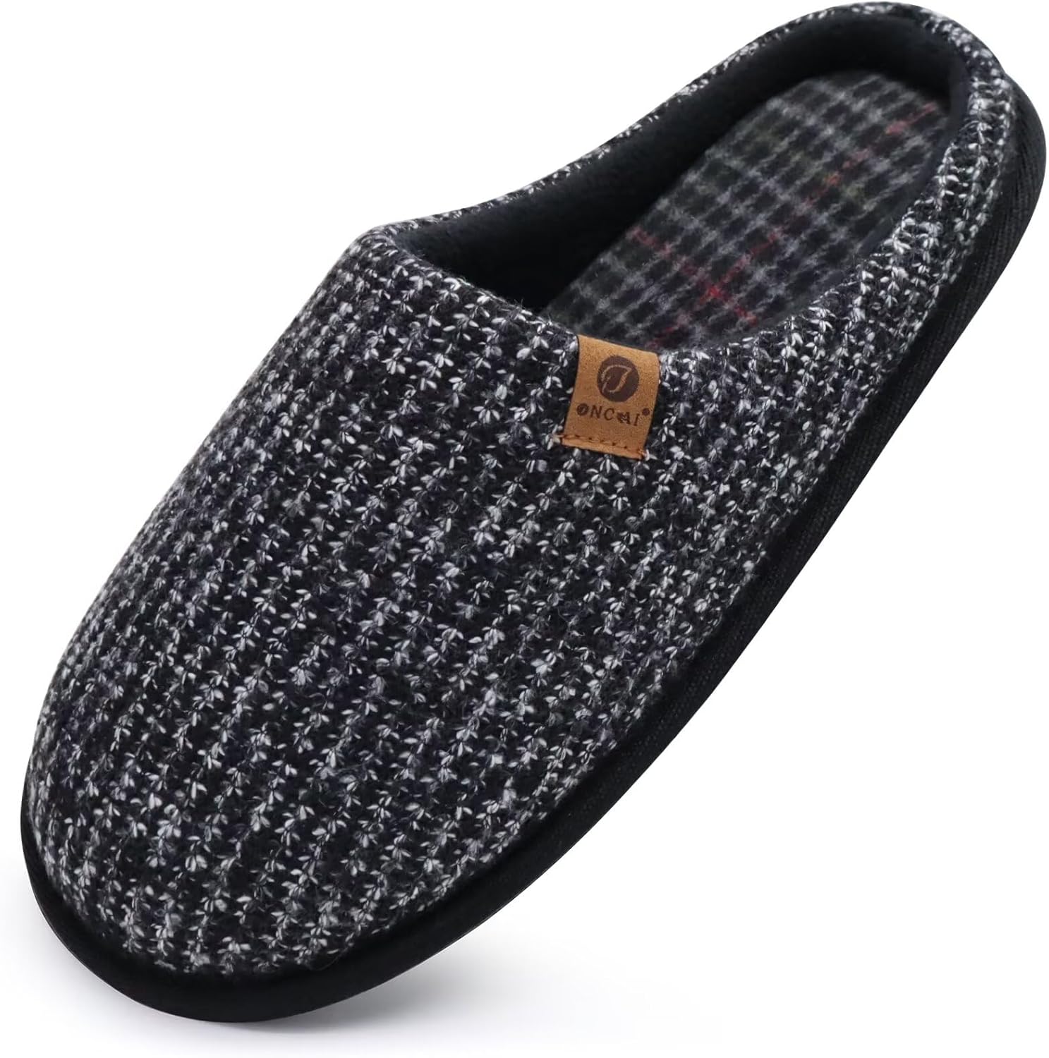 ONCAI Mens Slippers Memory Foam Slippers Slip On W...