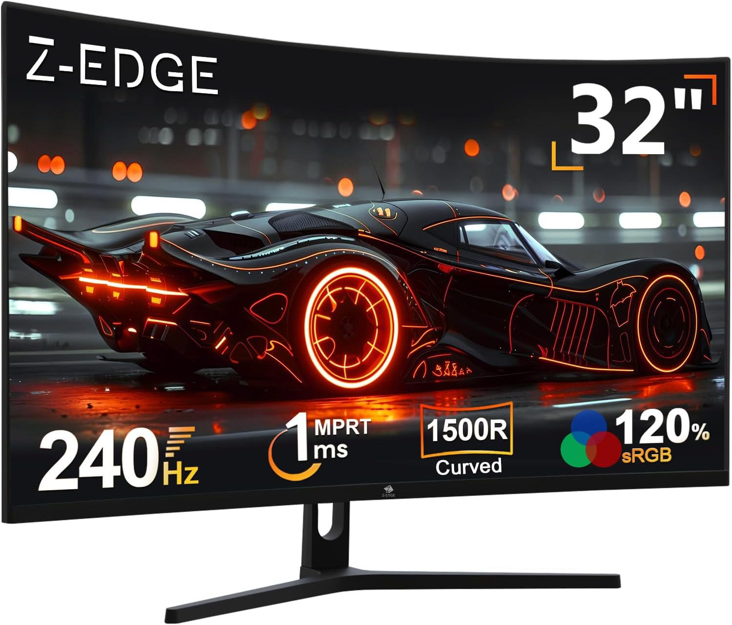 Z-Edge 32 Inch Curved Gaming Monitor 240Hz 1ms MPRT Full HD 16:9 Curved Screen F...