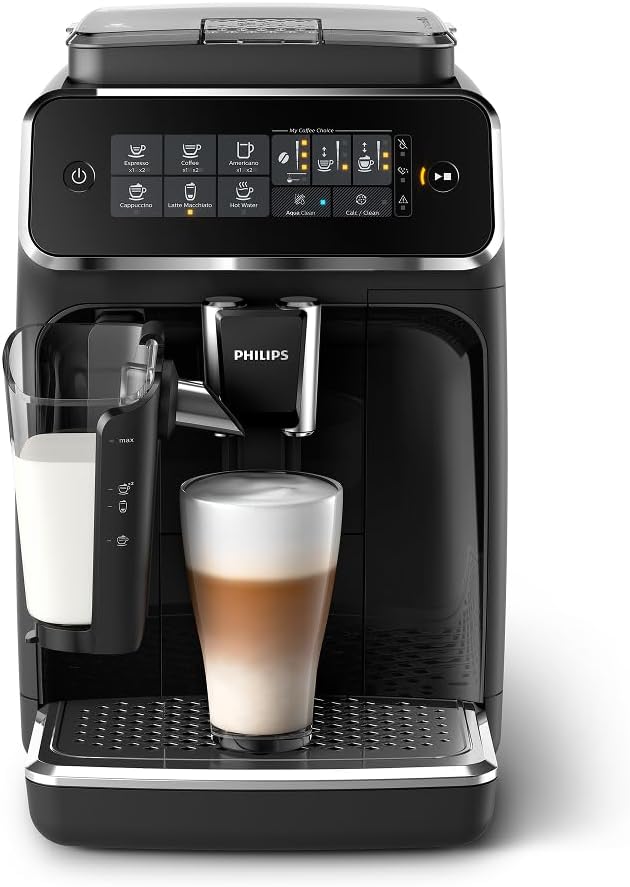 Philips 3200 Series Fully Automatic Espresso Machine, LatteGo Milk Frother, 5 Co...
