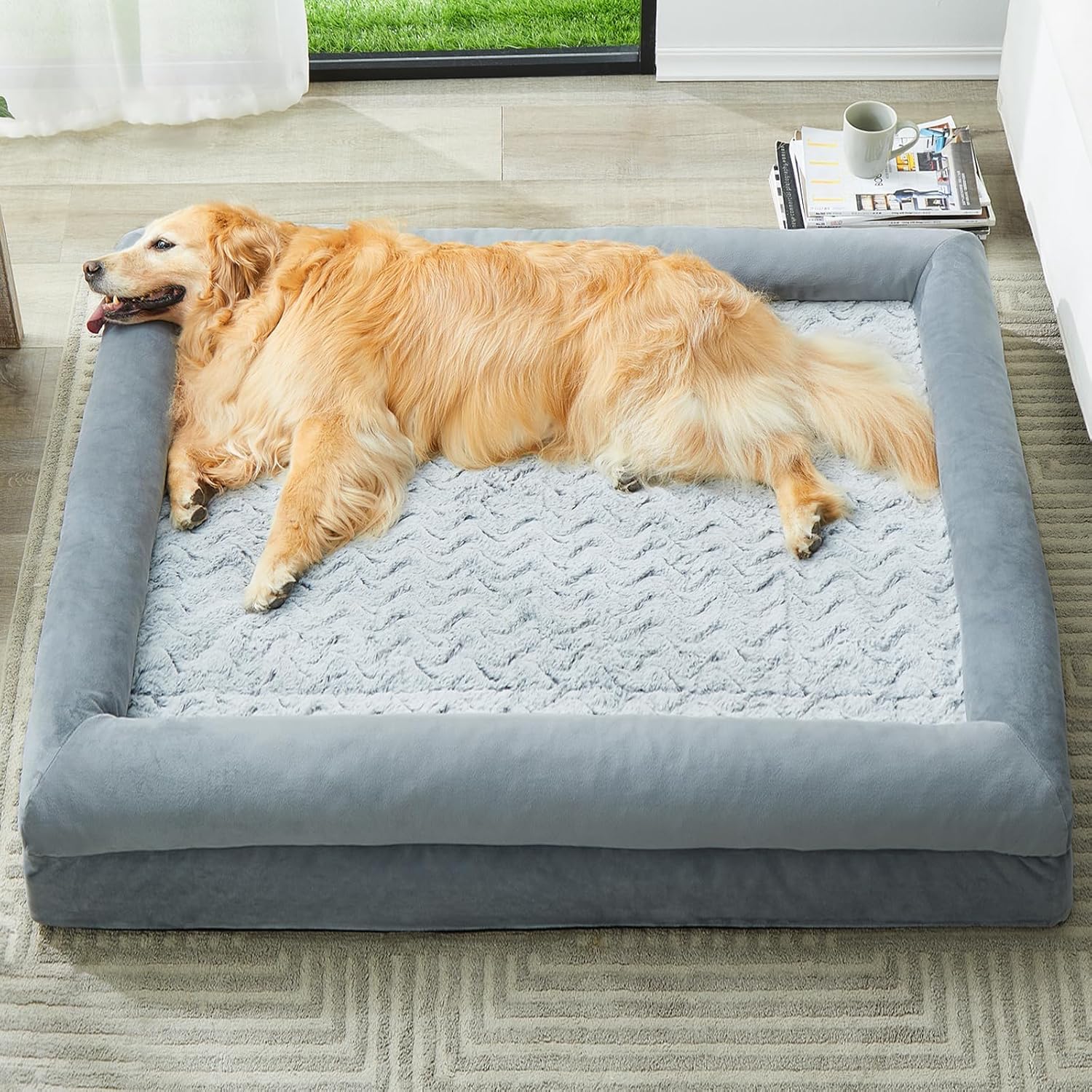 WNPETHOME XL Extra Large Dog Bed, Washable Dog Cou...