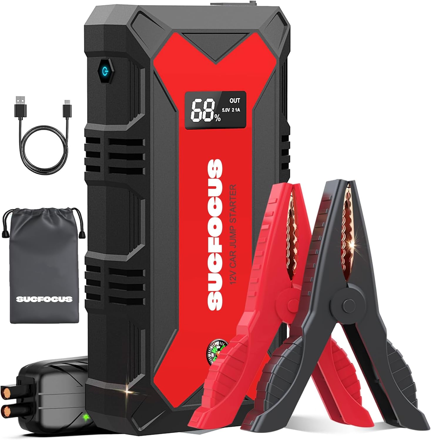 Jump Starter Power Pack, 4000A Car Battery Booster Jump Starter (for 9.0L Gas or...