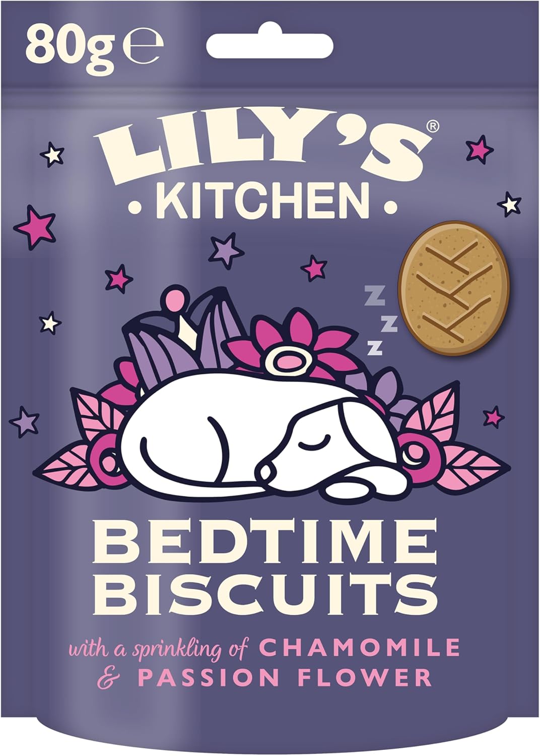 Lily's Kitchen Made with Natural Ingredients Bedtime Biscuits Dog Treats 8 x 80g
