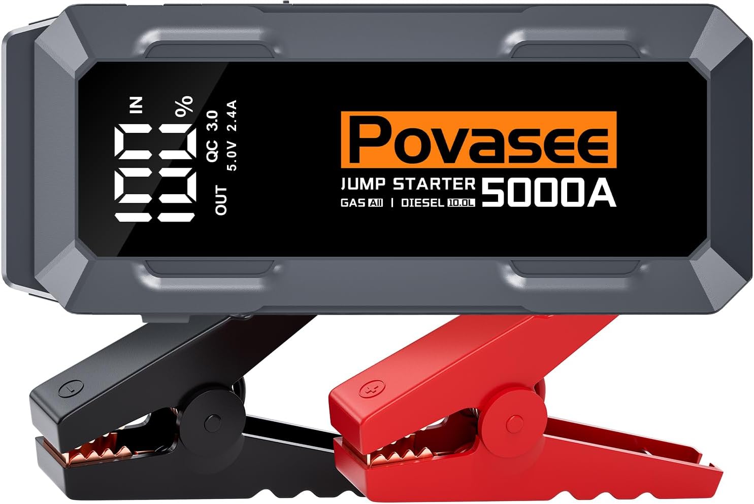 Povasee Jump Starter Power Pack, 5000A Car Battery...