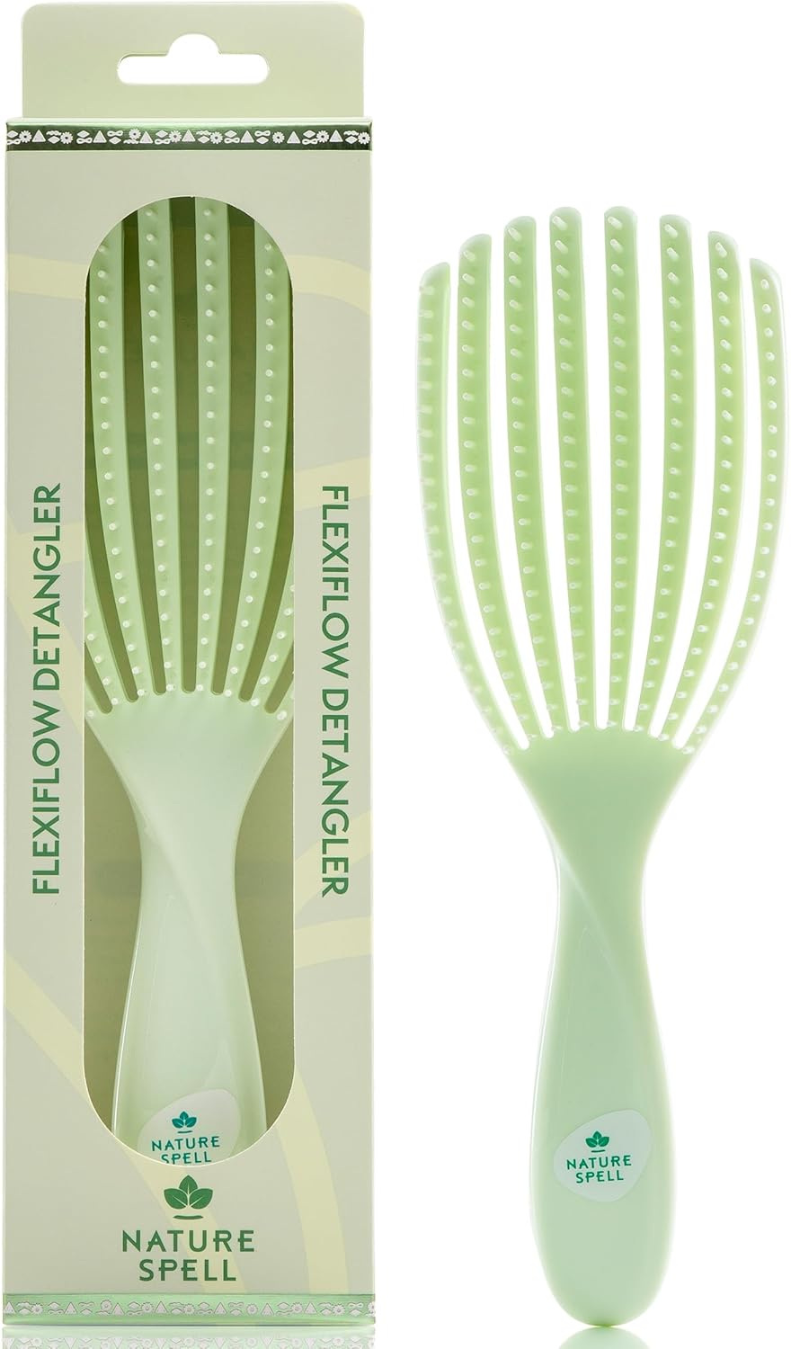 Nature Spell FlexiFlow Hair Brush, Special Hair Care Tool with Flexible Strands,...
