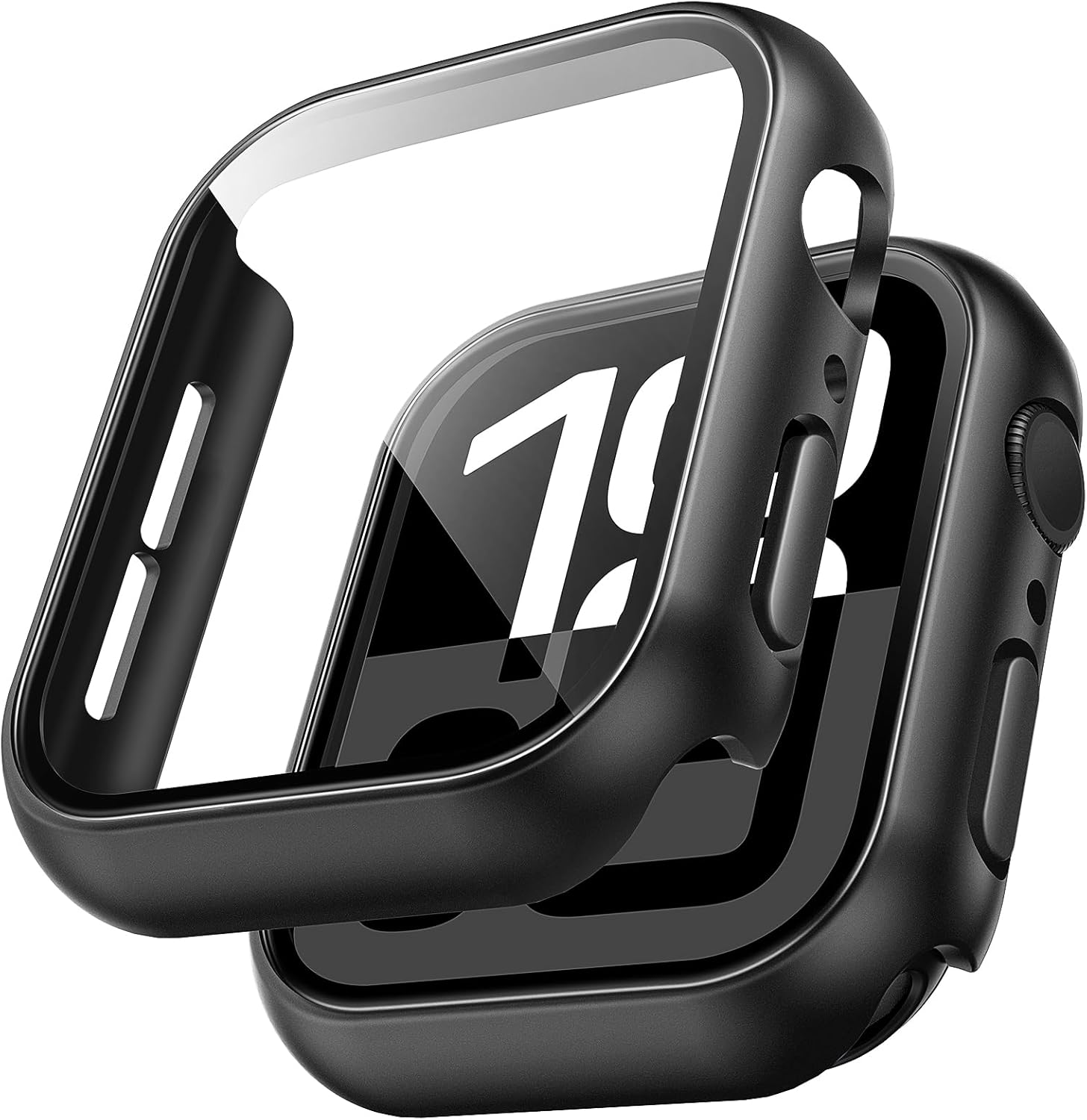 TAURI 2 Pack Hard Case Designed for Apple Watch Series 11/10 46mm [360° Shockpro...