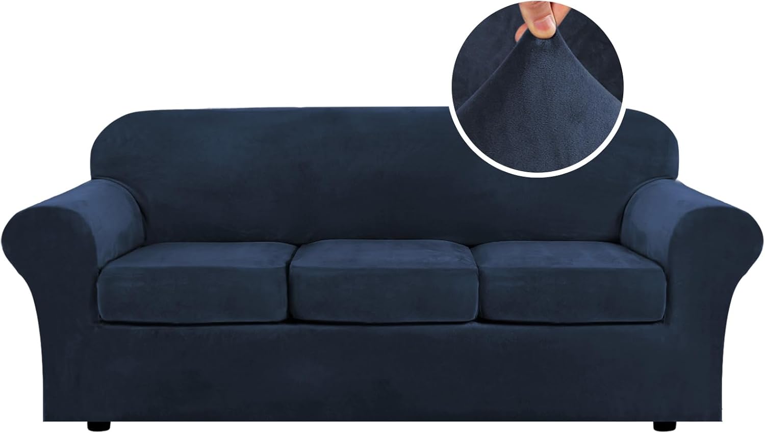 H.VERSAILTEX Sofa Slipcover, Modern Velvet Plush High-Quality Sofa Cover, Innova...