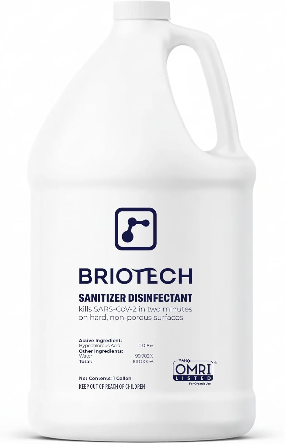 BRIOTECH Sanitizer Disinfectant Hypochlorous, Kill 99.99% of Viruses & Bacteria,...