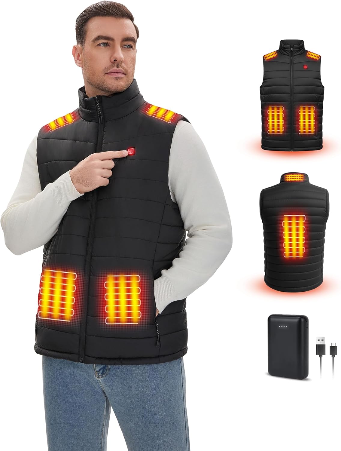 Exceptional Rrtizan 2025 Heated Vest, Premium Heated Gilet with Power Bank, Adva...
