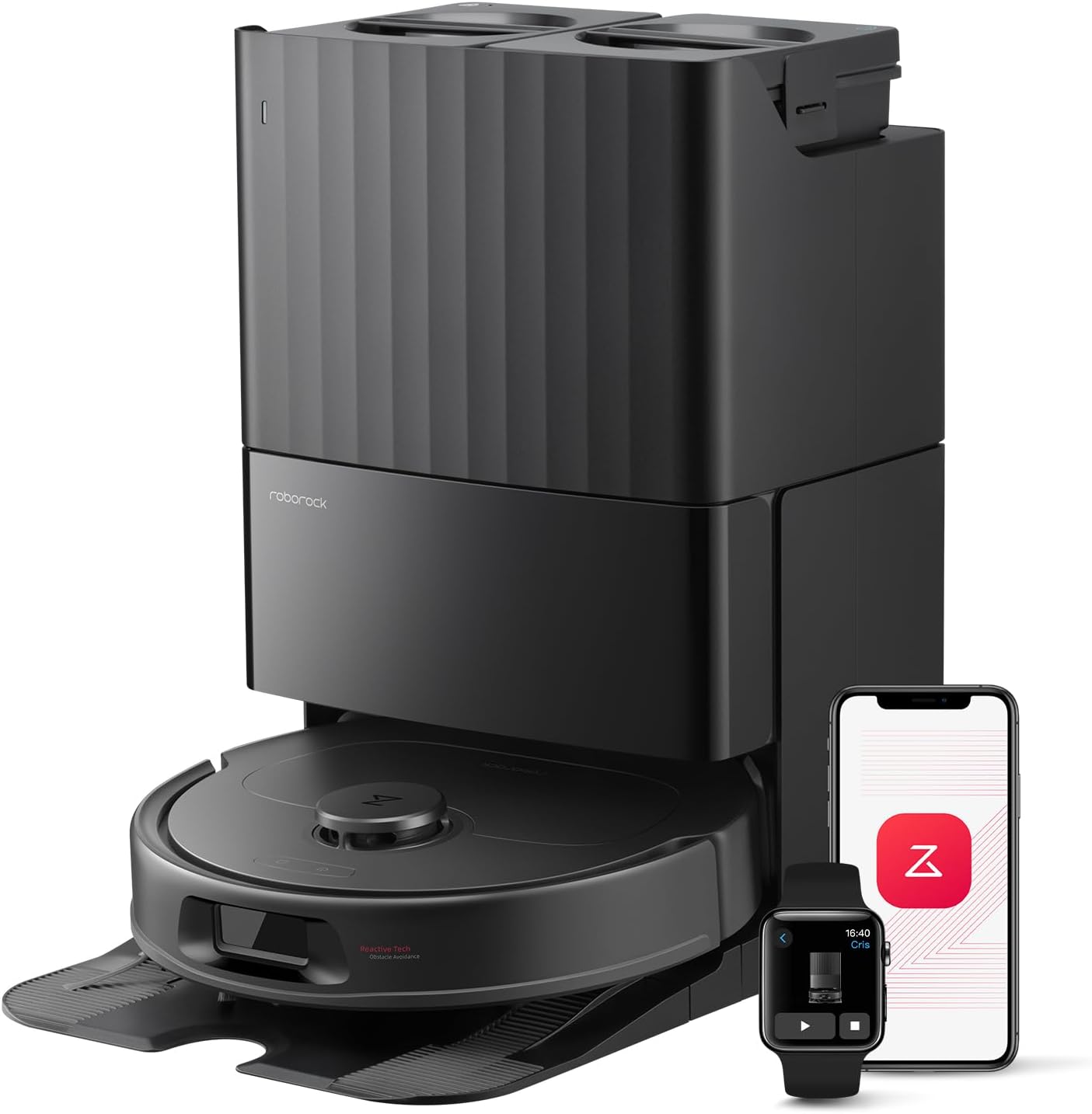 roborock QV 35S Robot Vacuum and Mop, All-in-one Vacuum Cleaner, 10,000Pa Powerf...