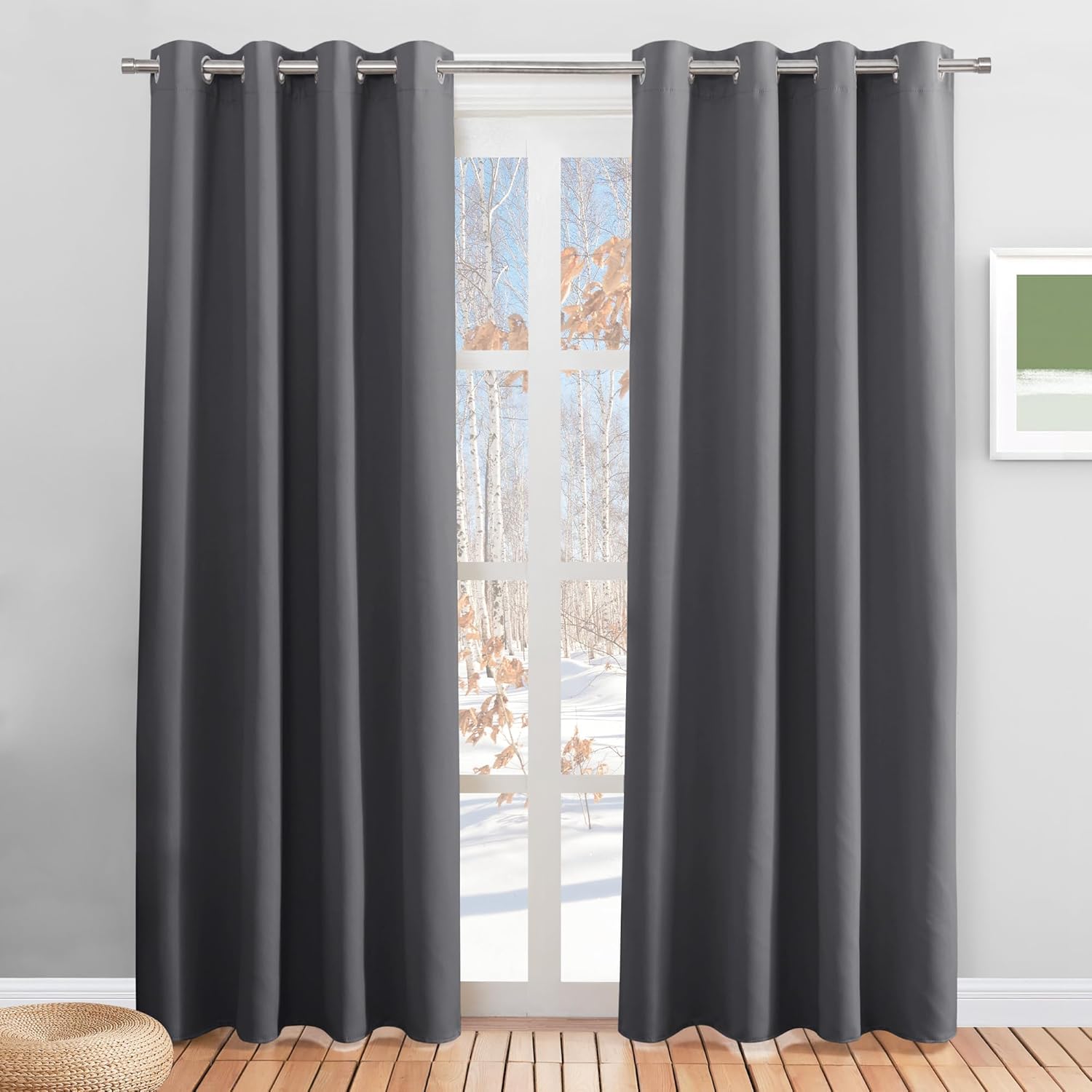 High-Quality PONY DANCE Window Blackout Curtains, Special Curtains with Eyelet f...