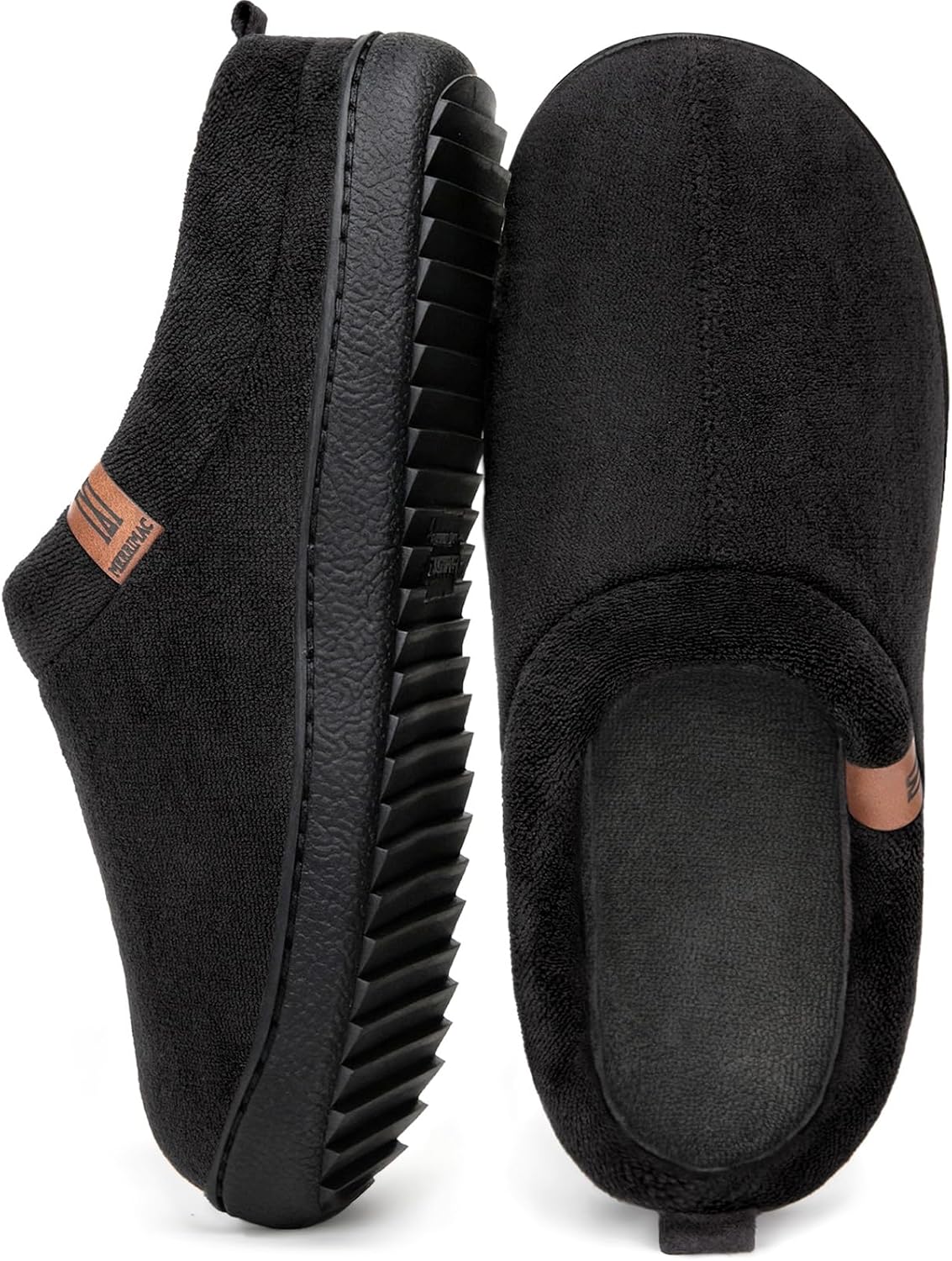 MERRIMAC Slip-On Slippers, Special Men's Comfortable Shoes with Memory Foam, Inn...