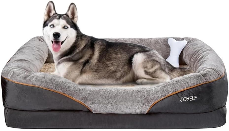 JOYELF XX-Large Memory Foam Dog Bed, Orthopedic Do...