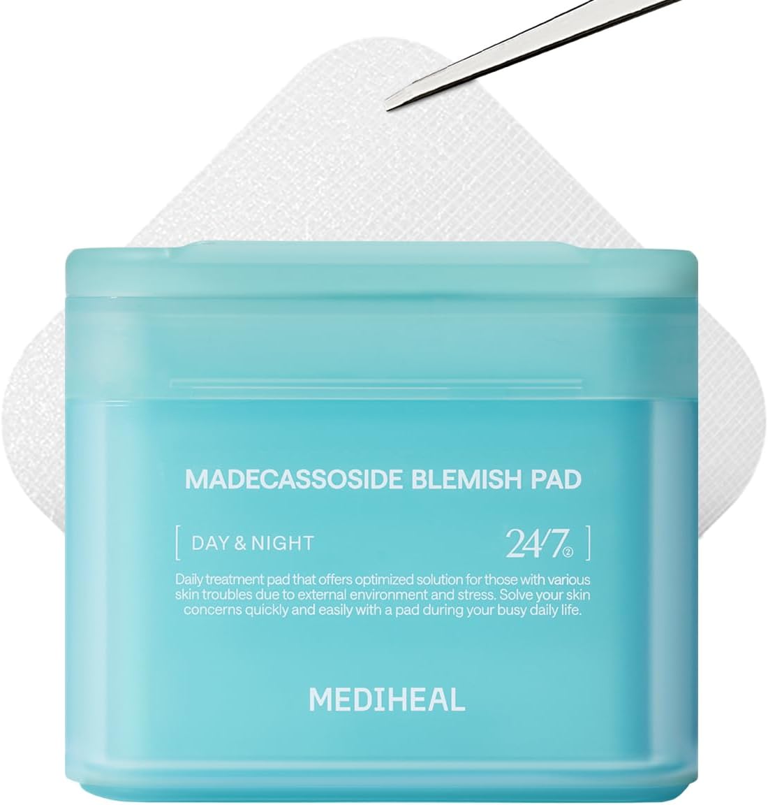 MEDIHEAL Madecassoside Blemish Pad - Square Cotton Facial Toner Pads with Centel...