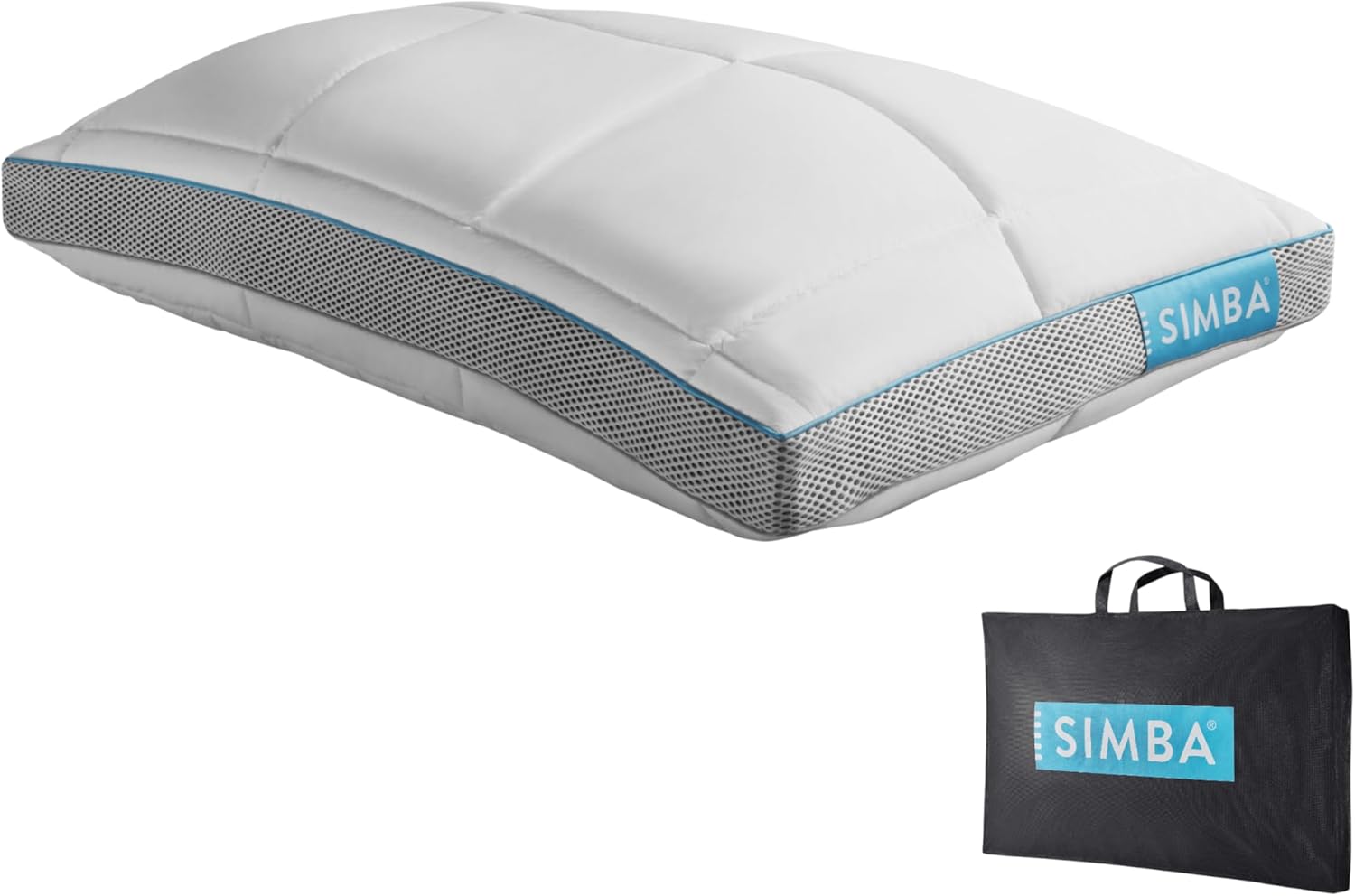 Simba Hybrid Pillow, with temperature regulating Stratos technology & customisab...