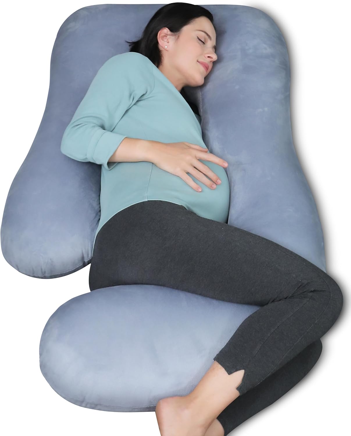 MOON PARK Pregnancy Pillows for Sleeping - 57 Inch U Shaped Full Body Maternity...